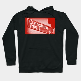 Crenshaw Boulevard (Red), Los Angeles, California by Mistah Wilson Hoodie